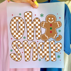 Oh Snap Gingerbread Christmas DTF Transfer