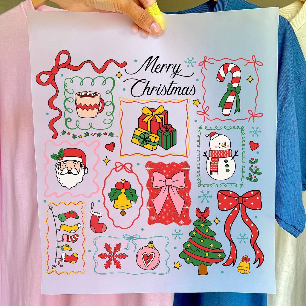 Merry Christmas DTF Transfer