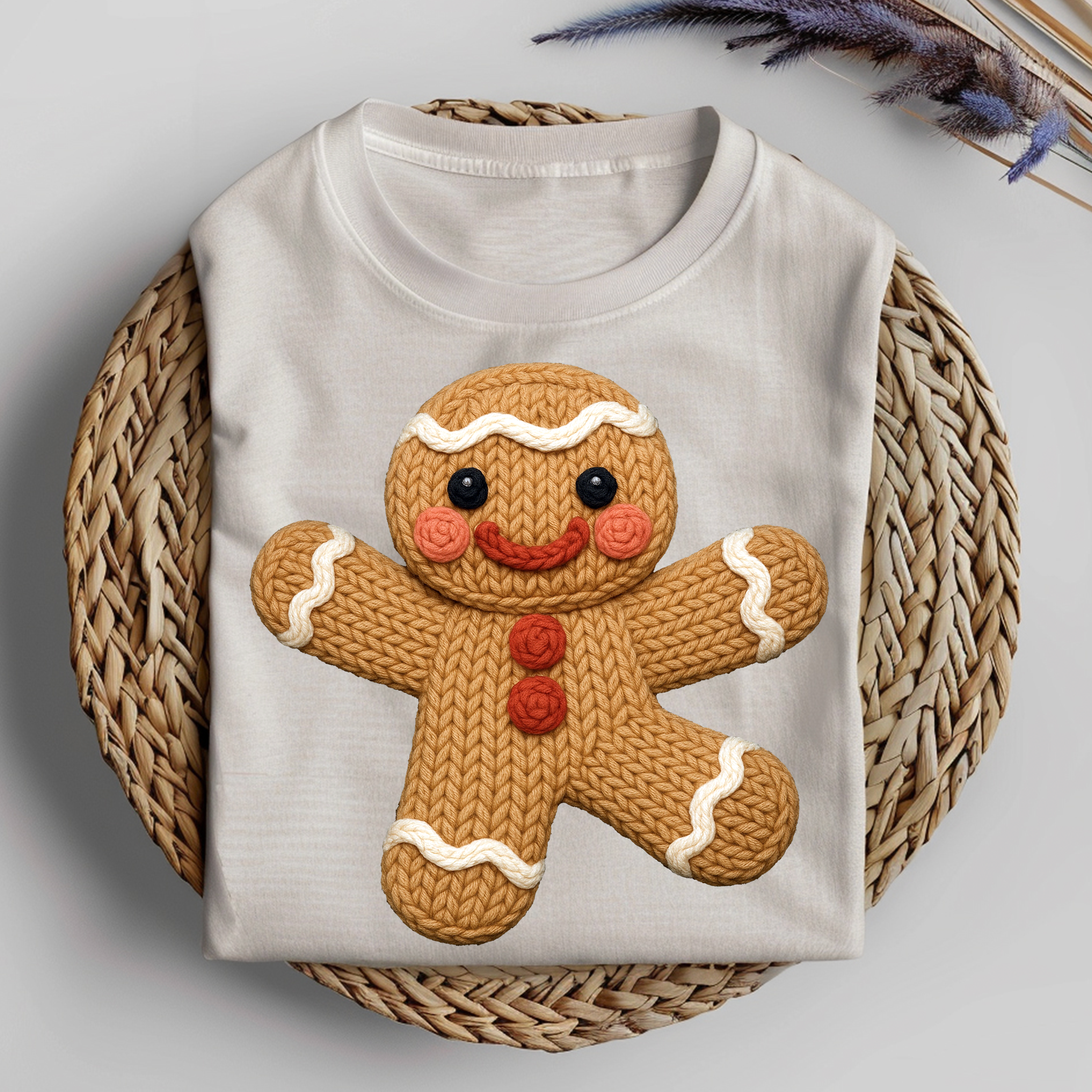 Gingerbread Christmas  Crochet DTF Transfer
