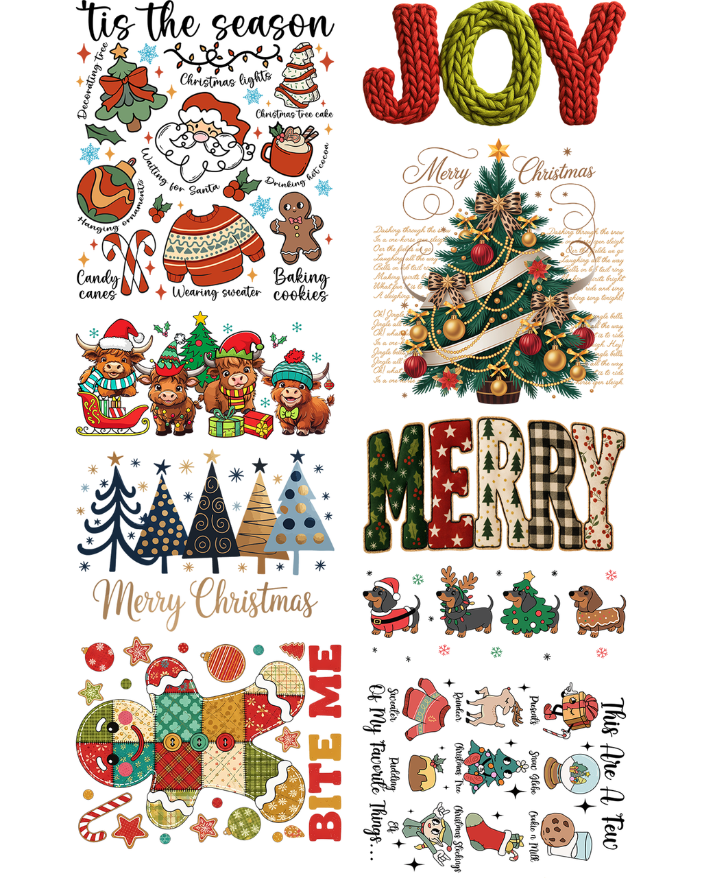 Christmas DTF Gang Sheet