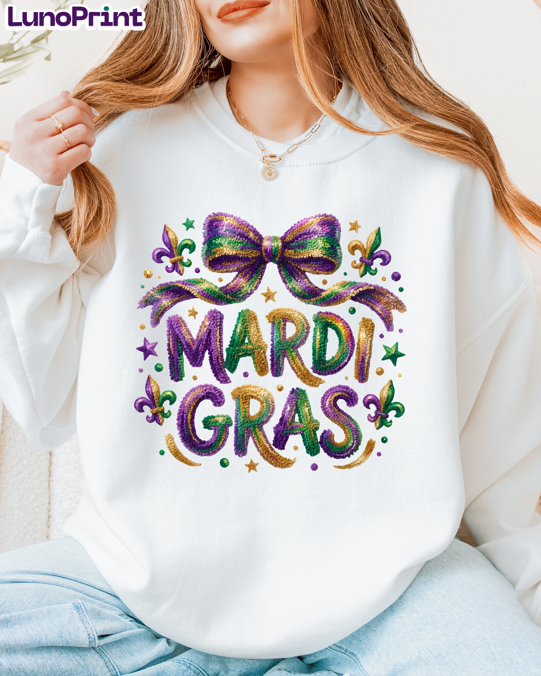 Mardi Gras DTF Transfer 1001