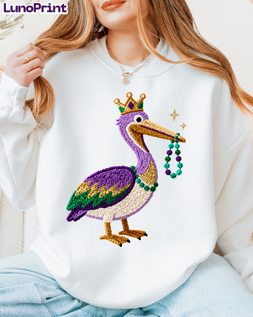 Mardi Gras DTF Transfer 1004