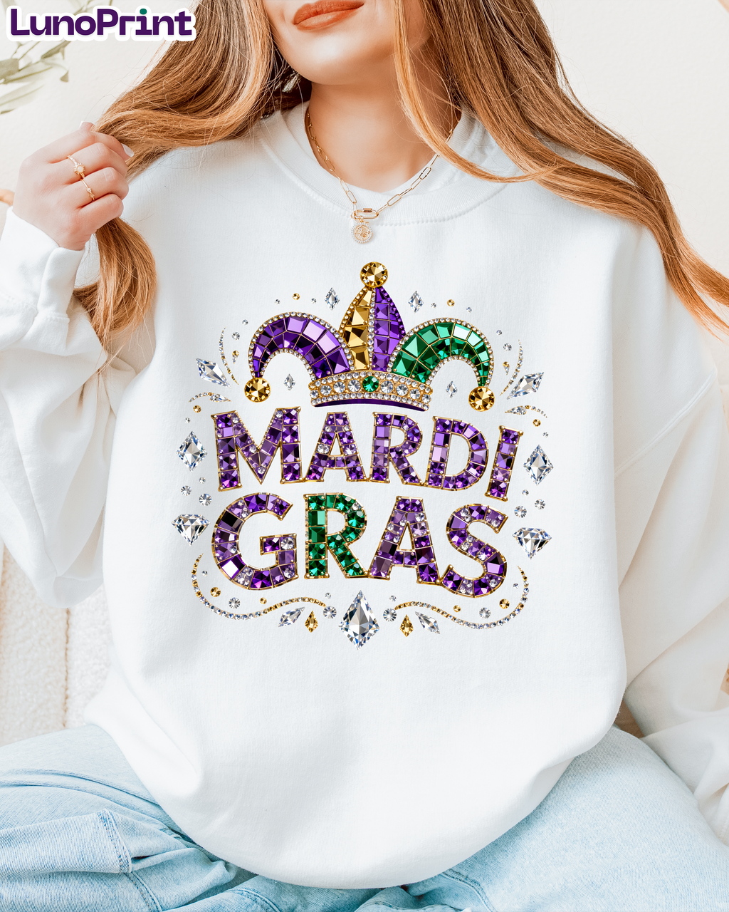 Mardi Gras DTF Transfer 1005