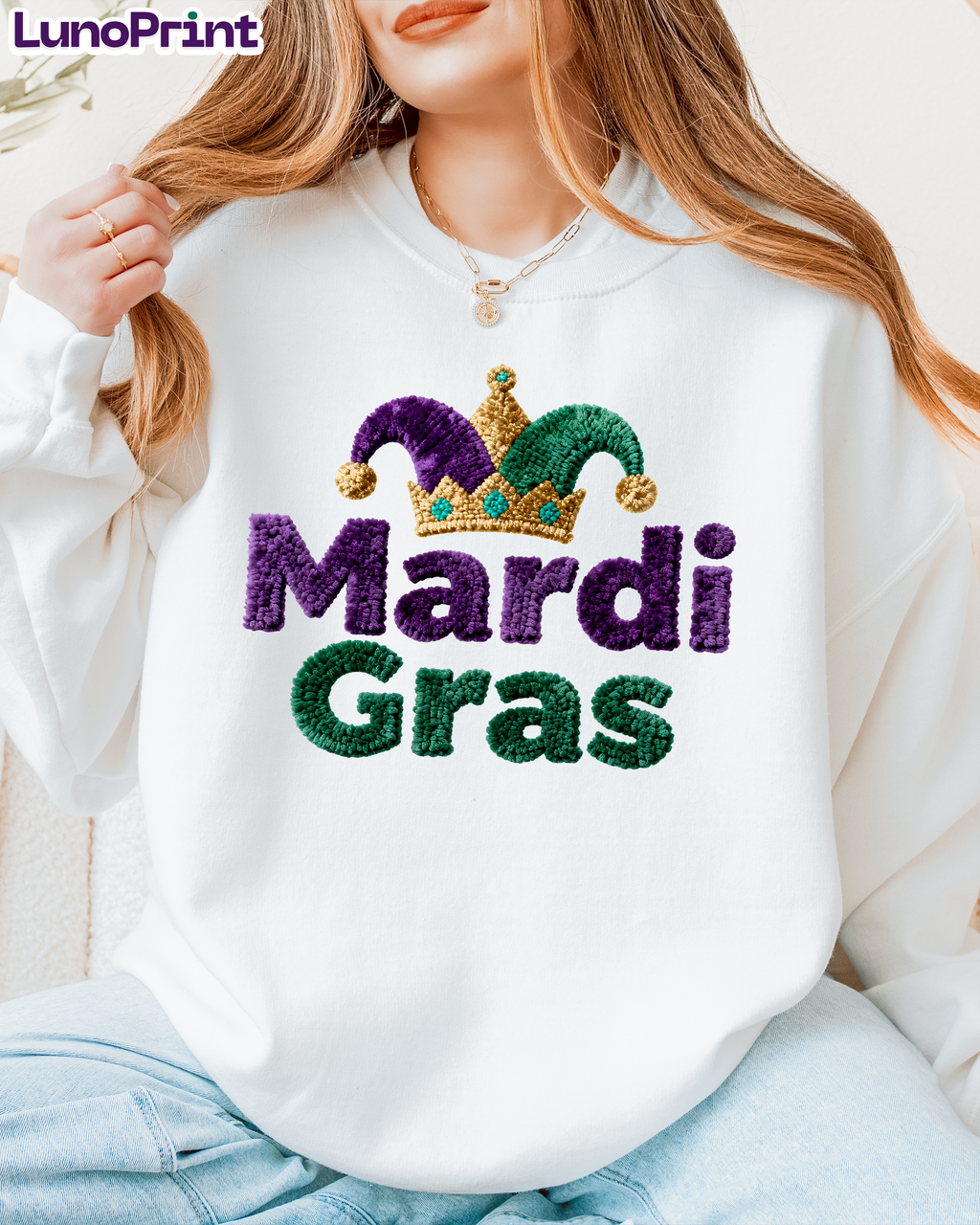 Mardi Gras DTF Transfer 1006