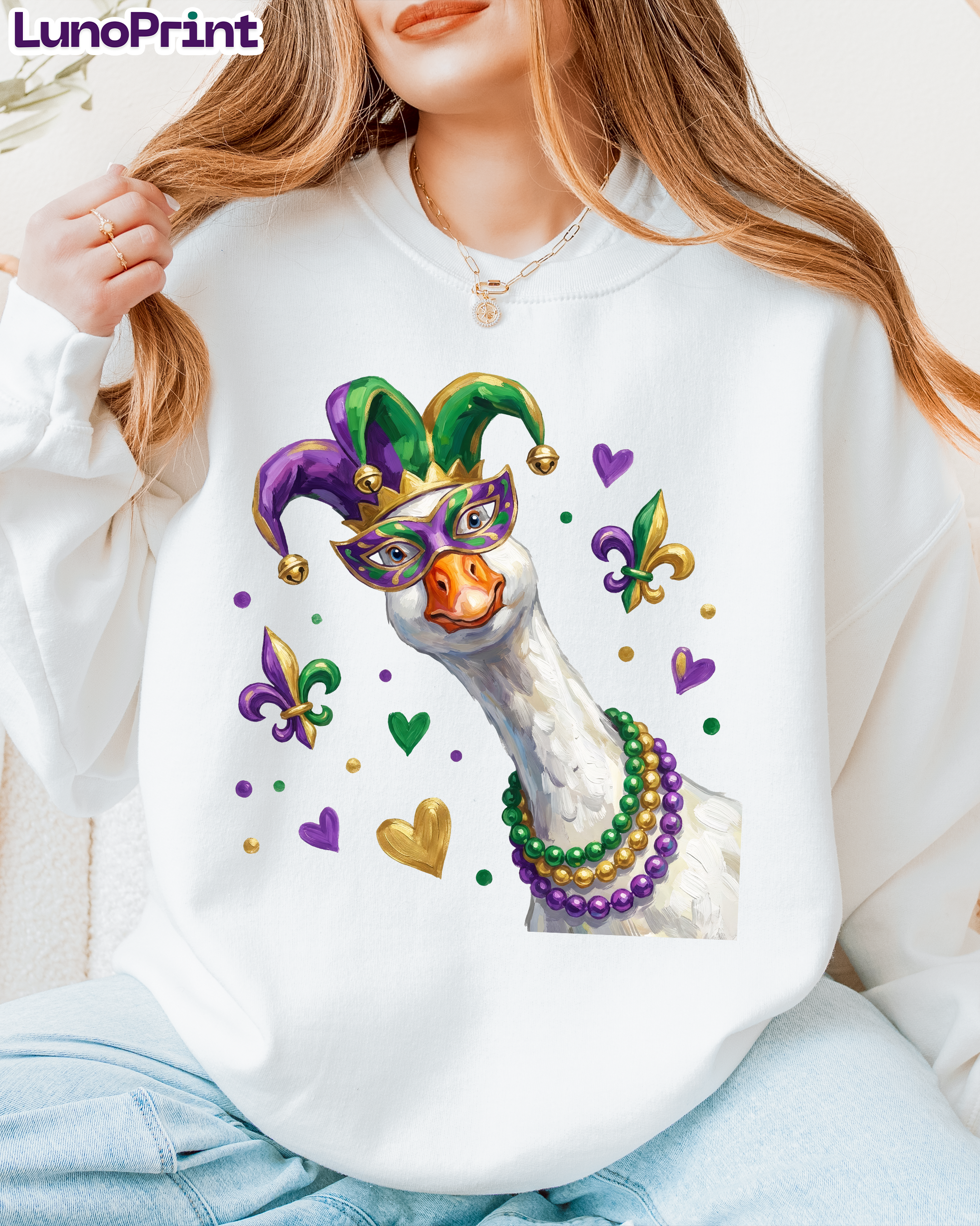 Mardi Gras DTF Transfer 1007