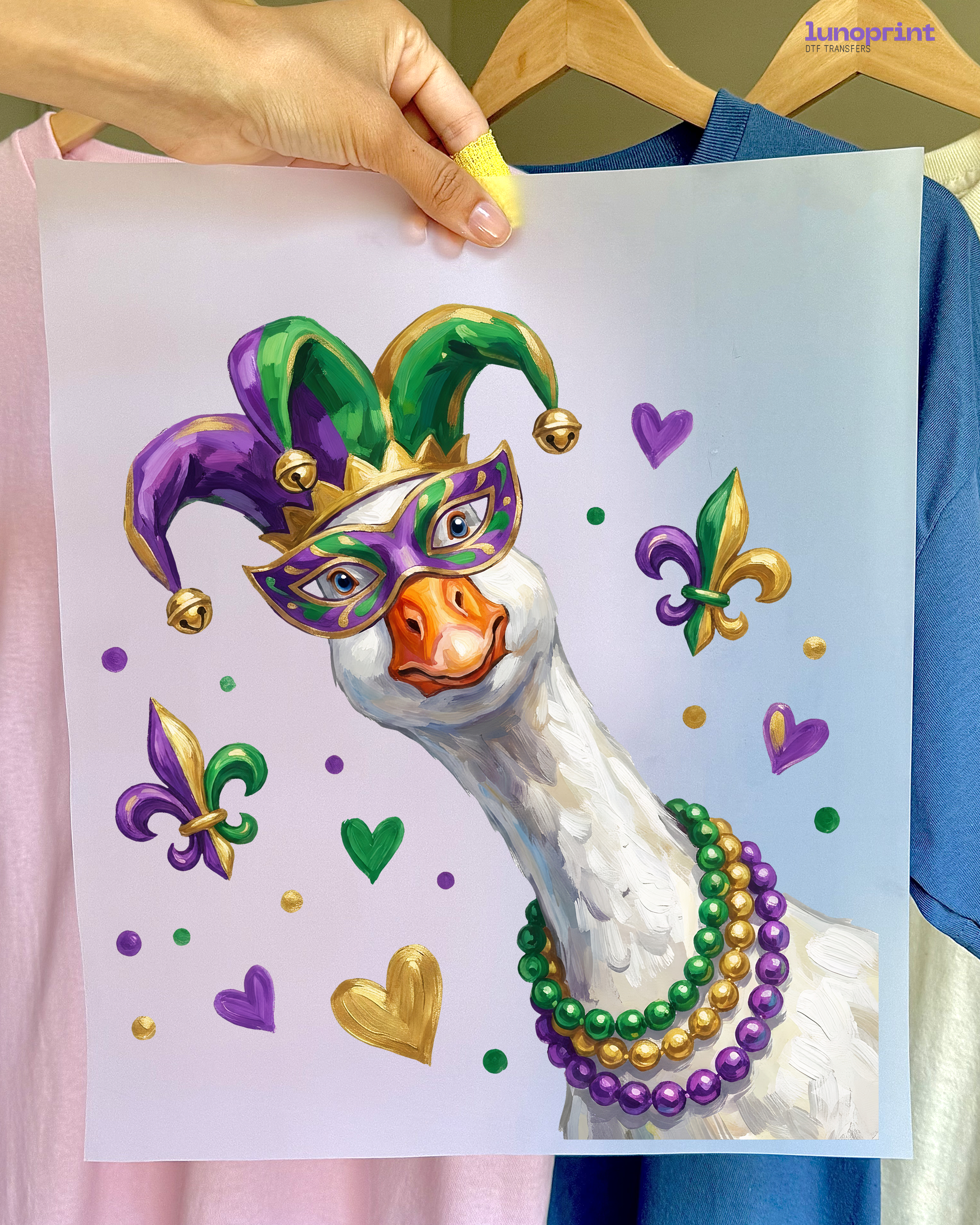 Mardi Gras DTF Transfer 1007