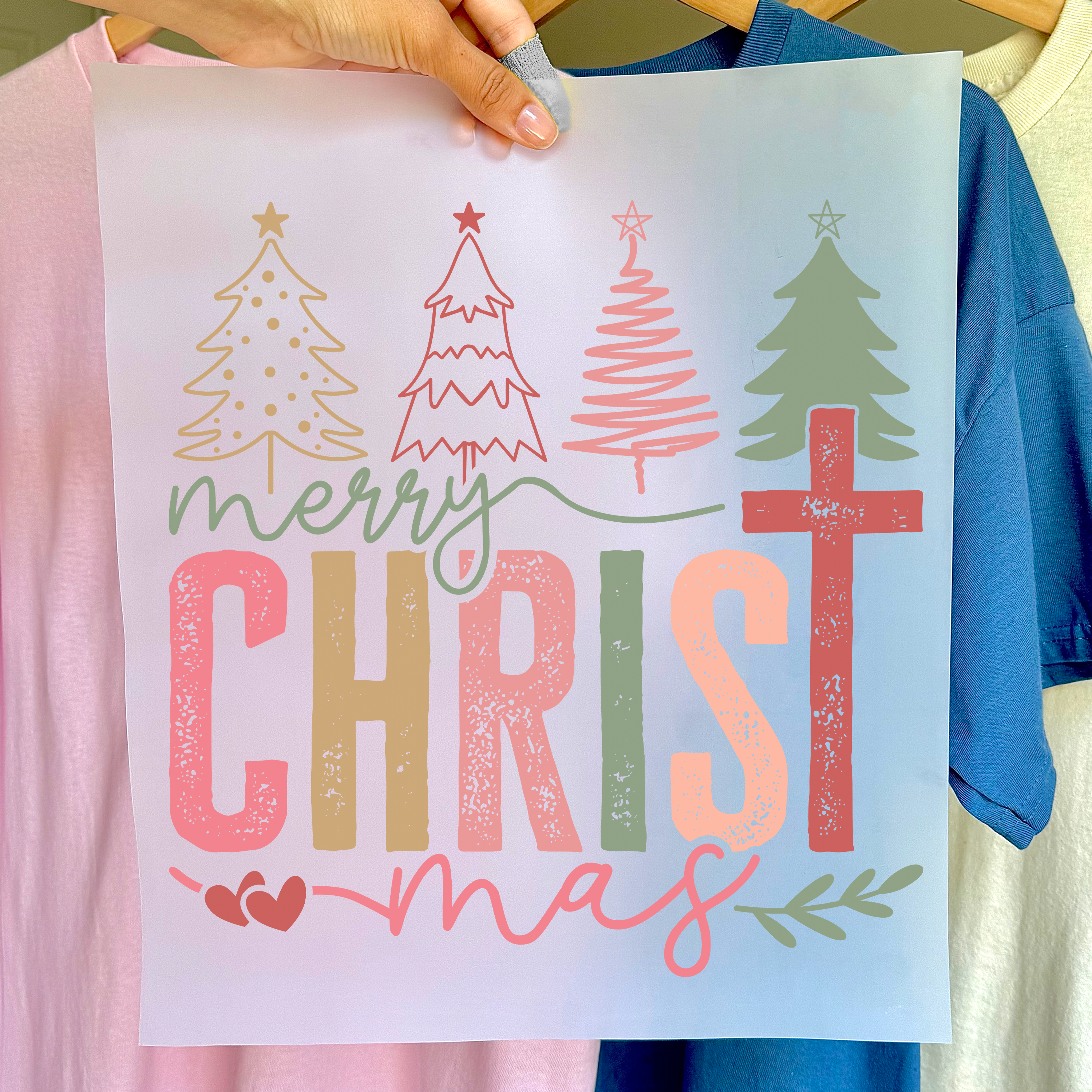 Christmas ready-to-press DTF transfer