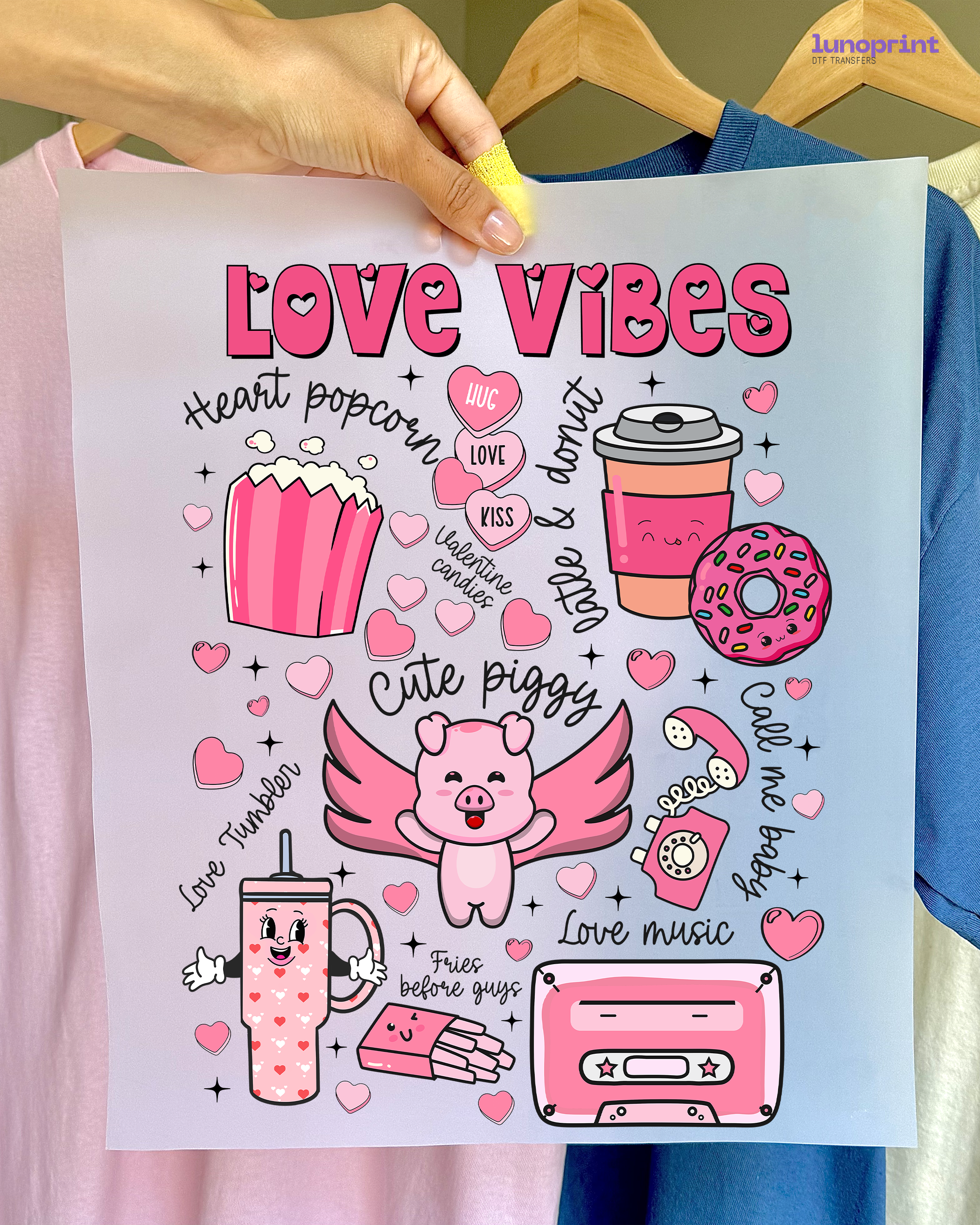 Valentine's Day DTF Transfer 1021