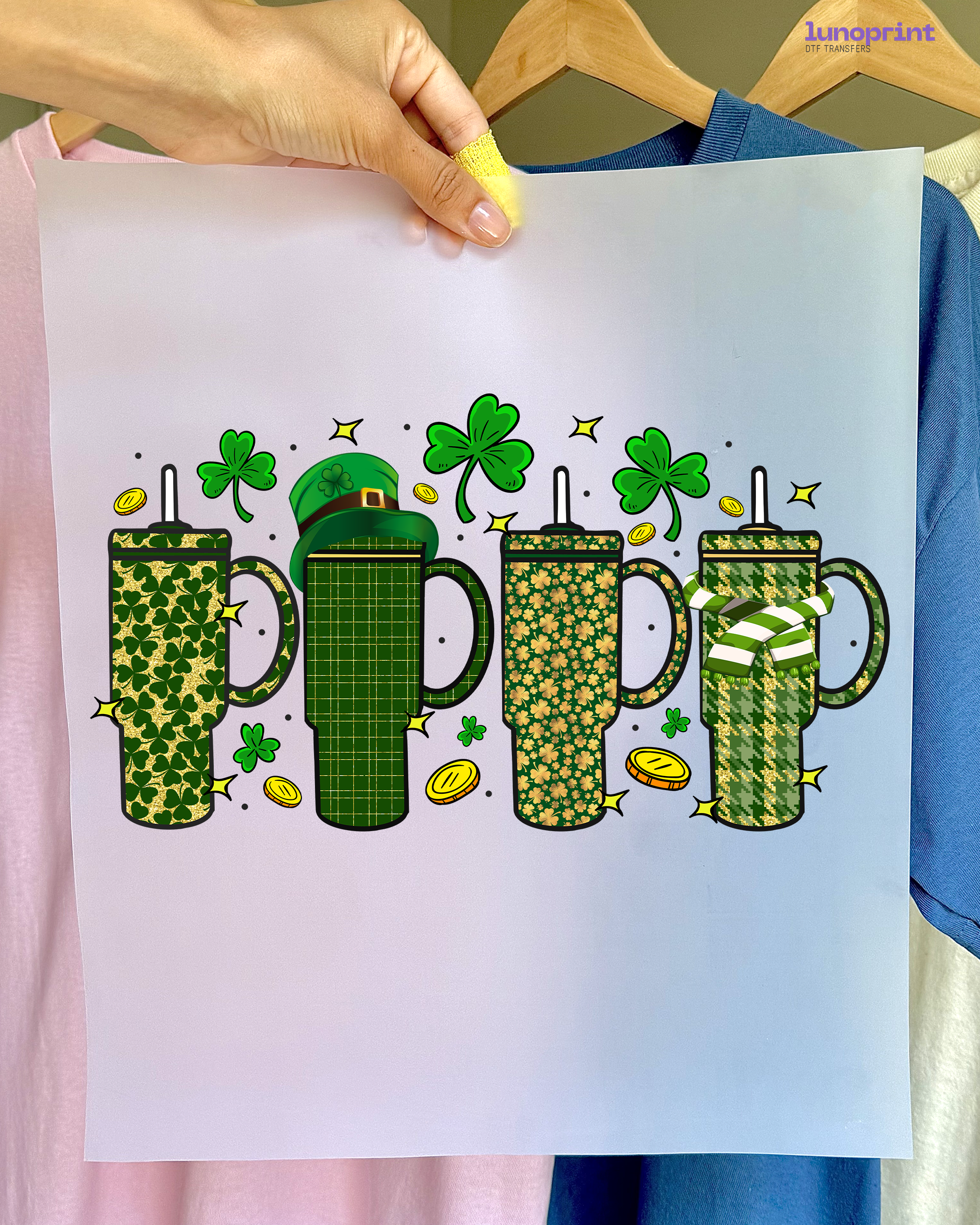 St. Patrick’s Day DTF transfer 1030
