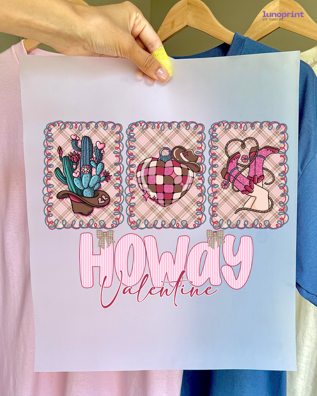 Howdy Valentine's Day DTF Transfer 1057