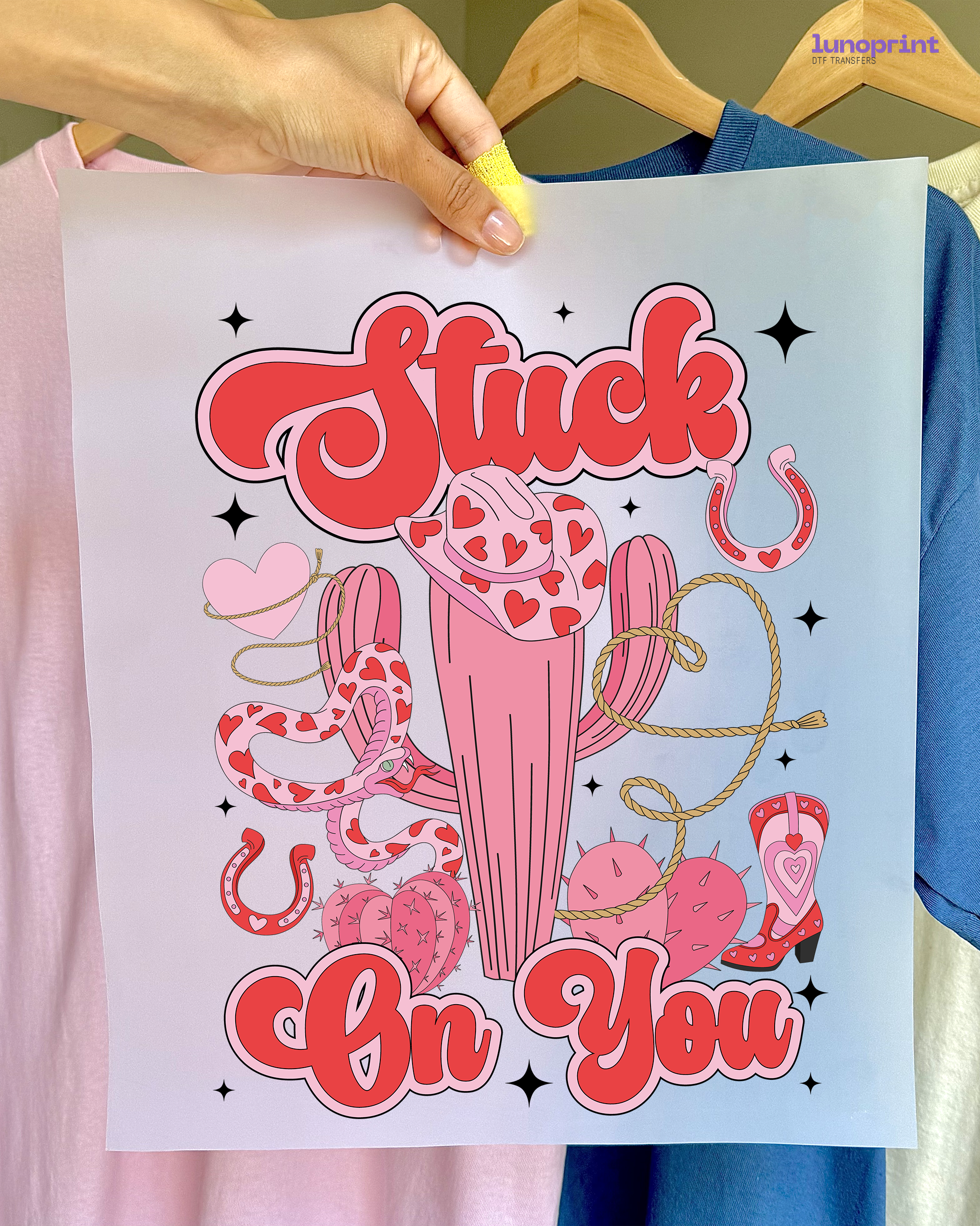 Howdy Valentine's Day DTF Transfer 1061