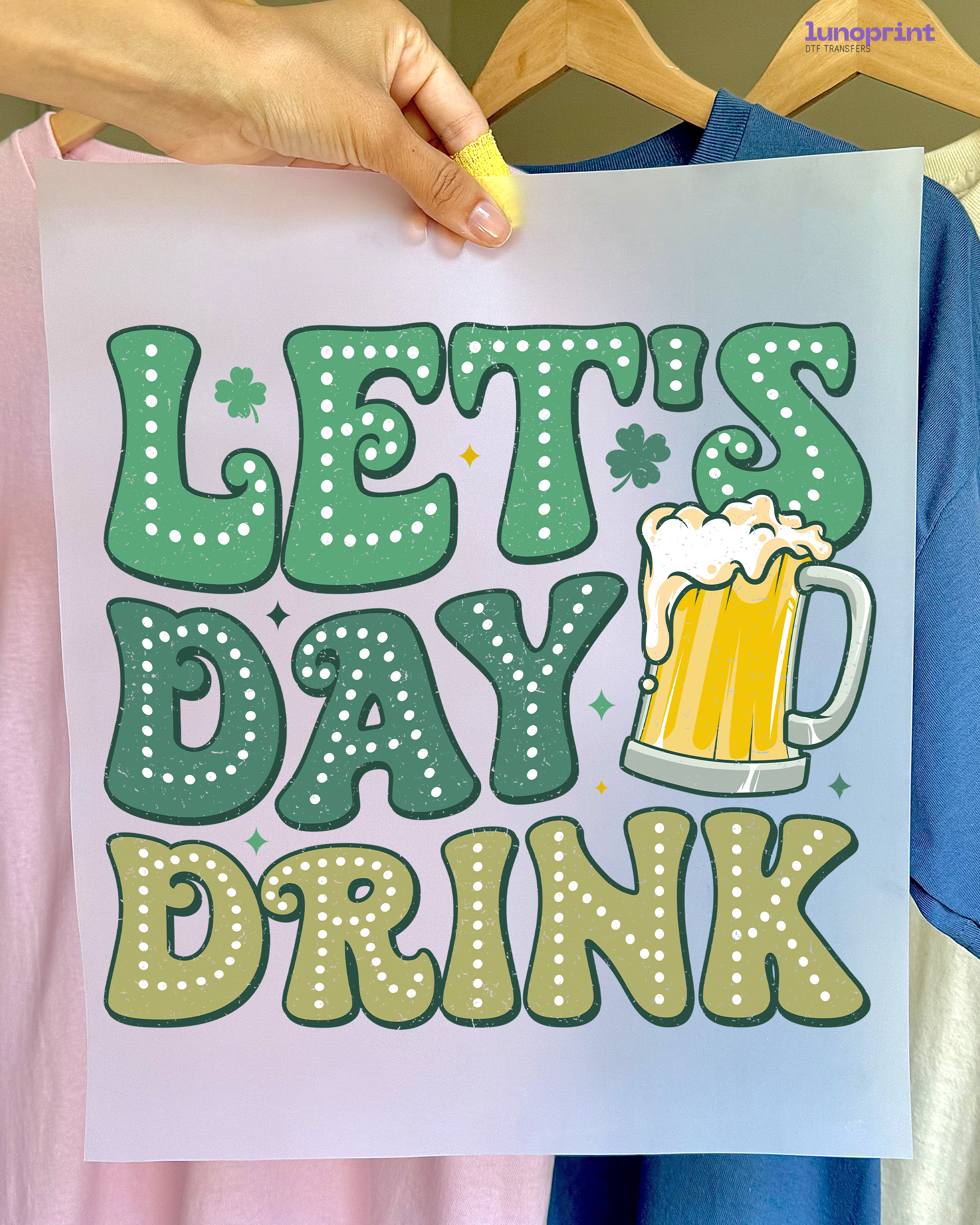 St. Patrick’s Day DTF transfer 1069