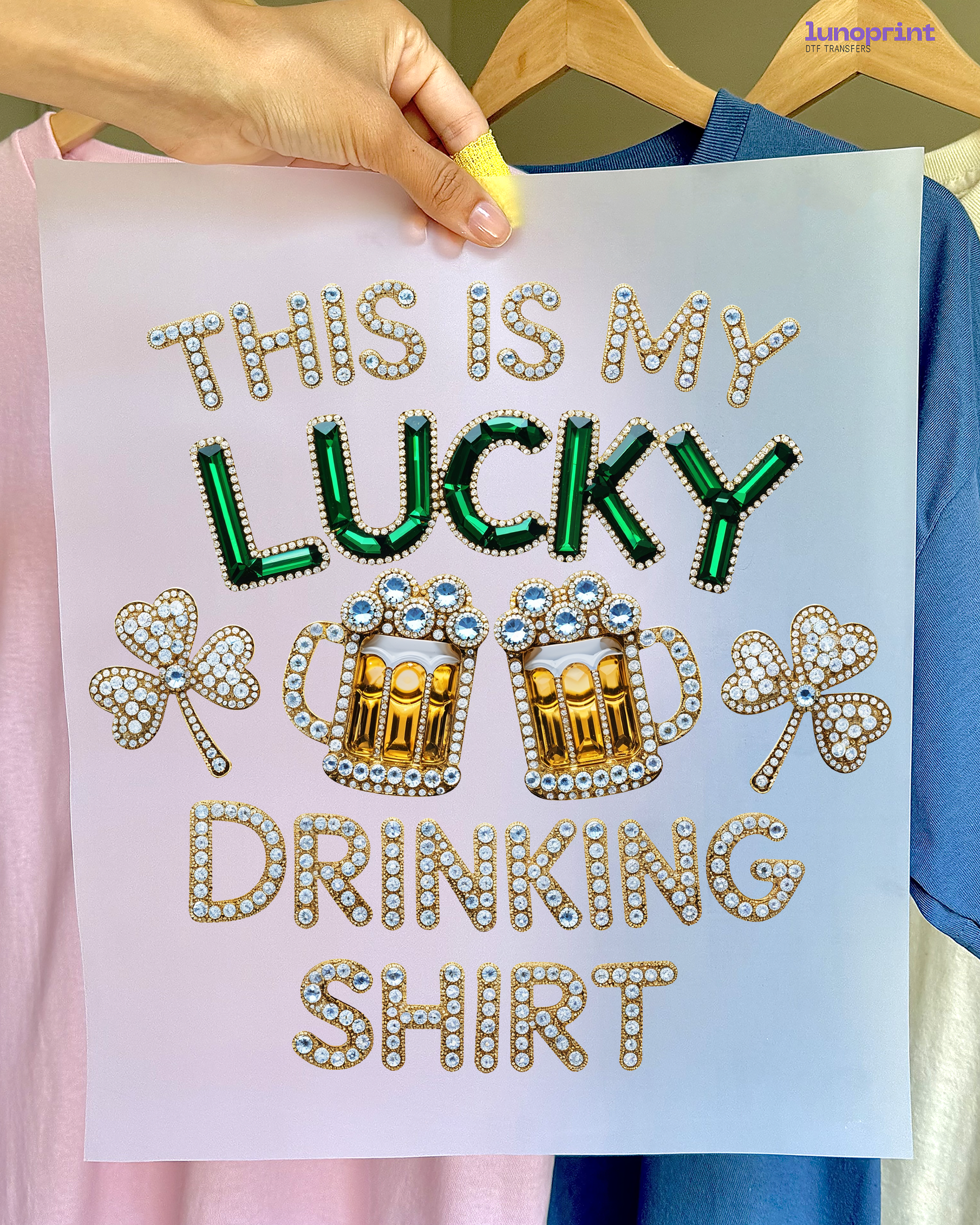 St. Patrick’s Day DTF transfer 1081