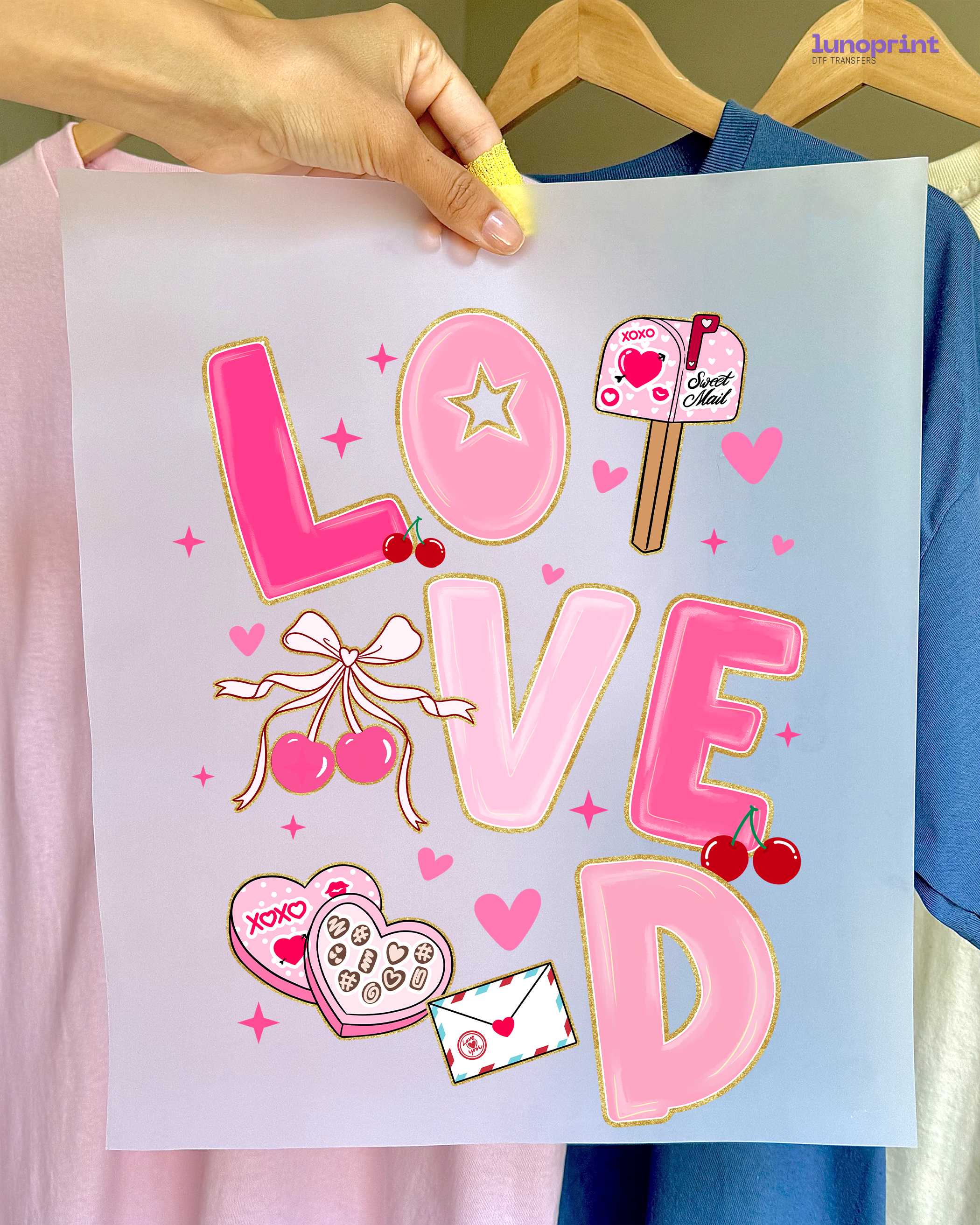 Valentine's Day DTF Transfer 1096