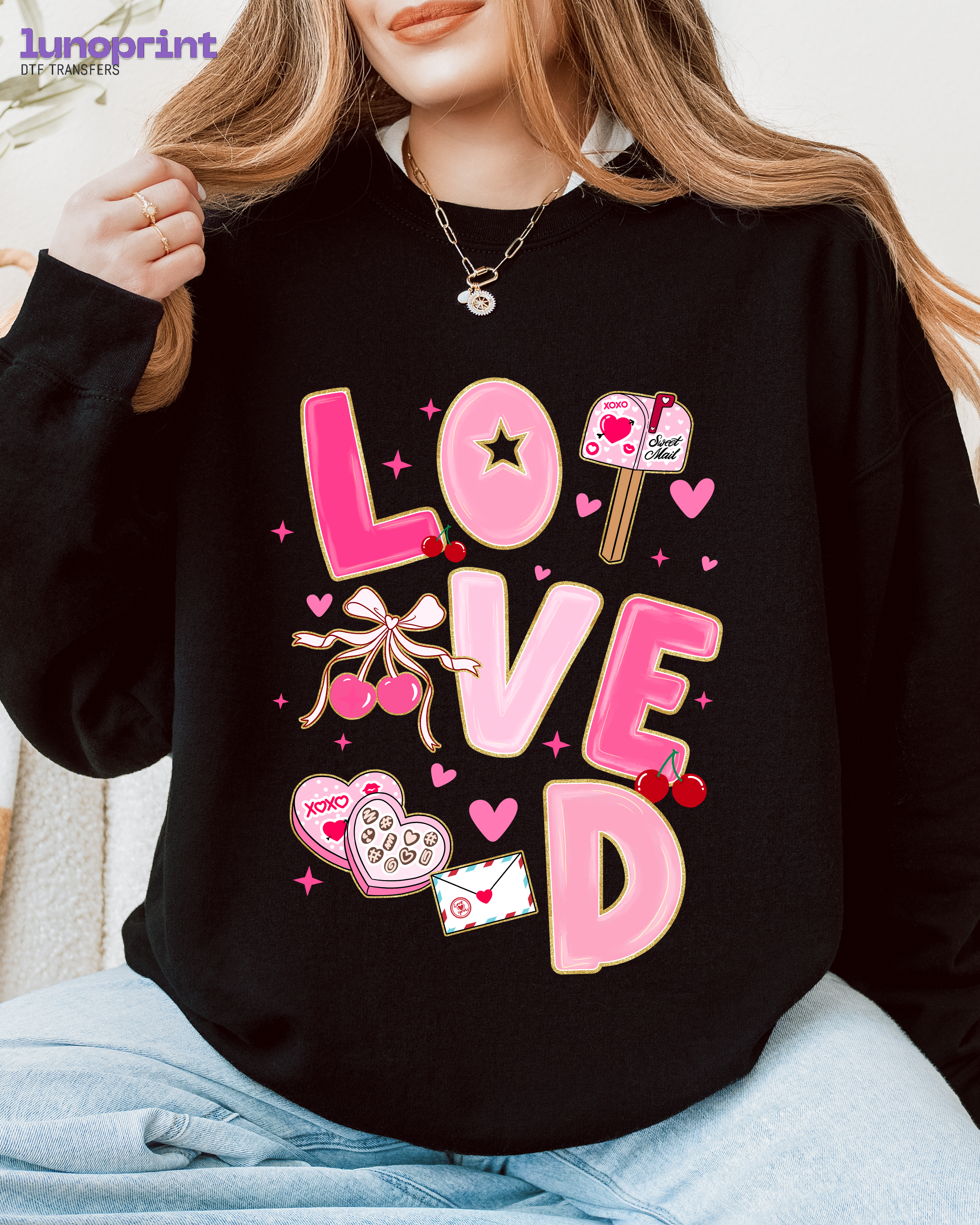 Valentine's Day DTF Transfer 1096