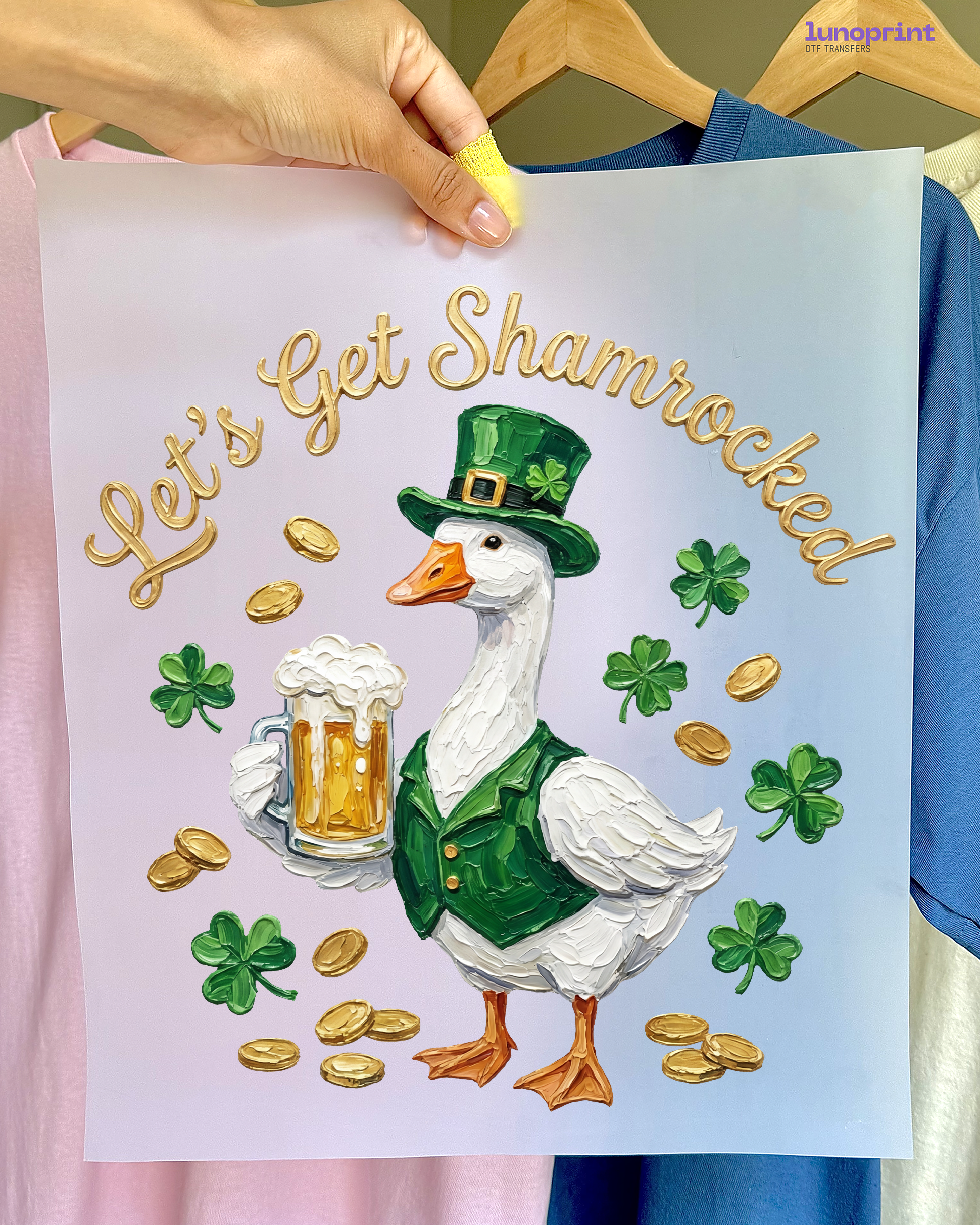 St. Patrick’s Day DTF transfer 1098