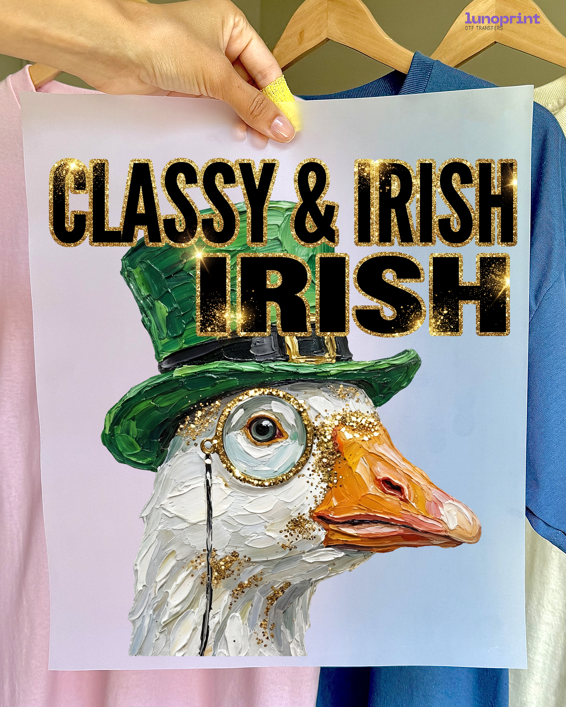 St. Patrick’s Day DTF transfer 1107