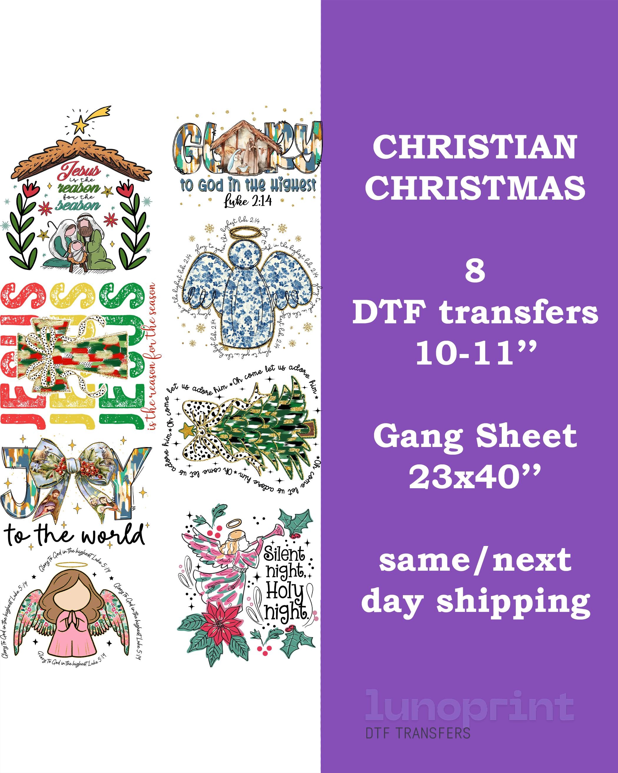 Christian Christmas DTF Gang Sheet