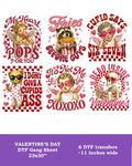 Funny Valentine's Day DTF Gang Sheet