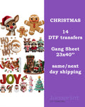 Christmas DTF Transfers Gang Sheet