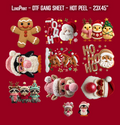 Faux Yarn Christmas DTF Gang Sheet 23x45 in. Ready-to-press Heat transfers