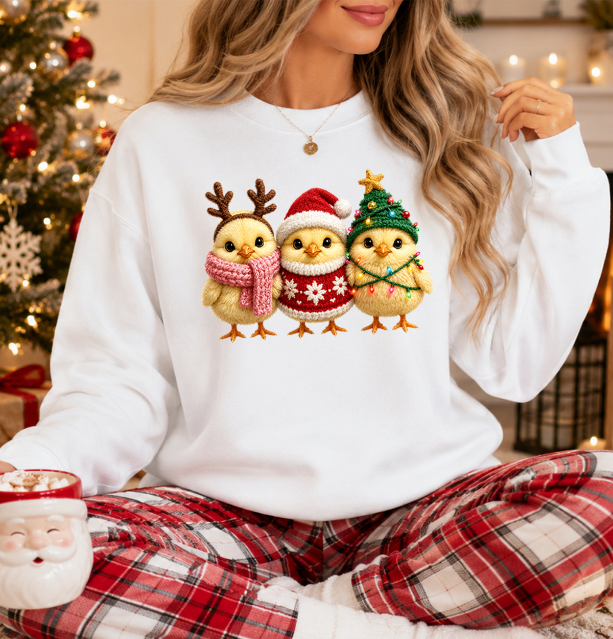 Faux Yarn Christmas DTF Gang Sheet 23x45 in. Ready-to-press Heat transfers