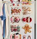 Faux Yarn Christmas DTF Gang Sheet 23x45 in. Ready-to-press Heat transfers