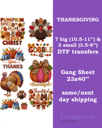 Thanksgiving DTF Gang Sheet