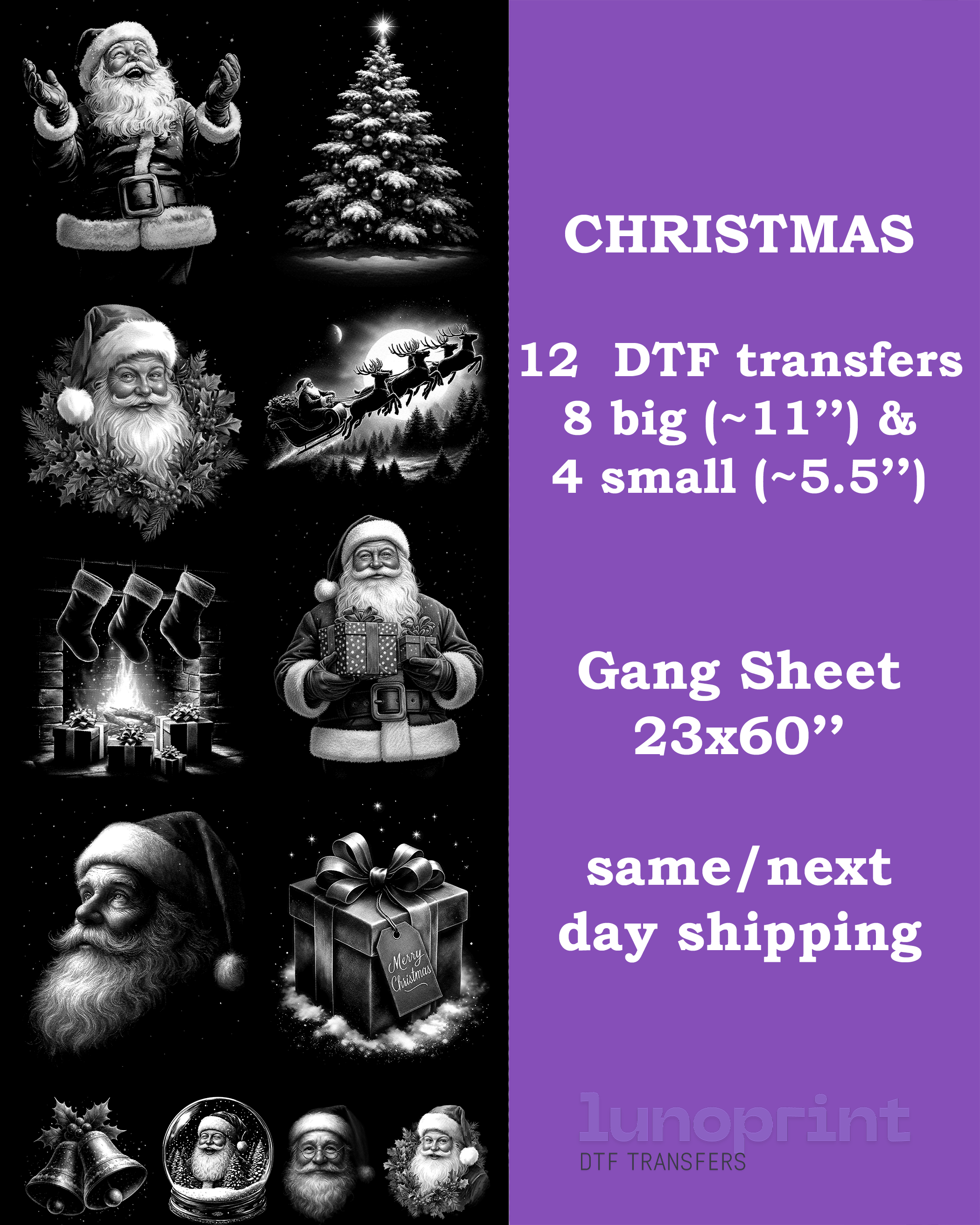 Christmas DTF Gang Sheet