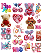 Kids Valentine's Day DTF Gang Sheet