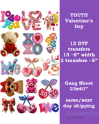 Kids Valentine's Day DTF Gang Sheet