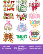 Teacher DTF Gang Sheet