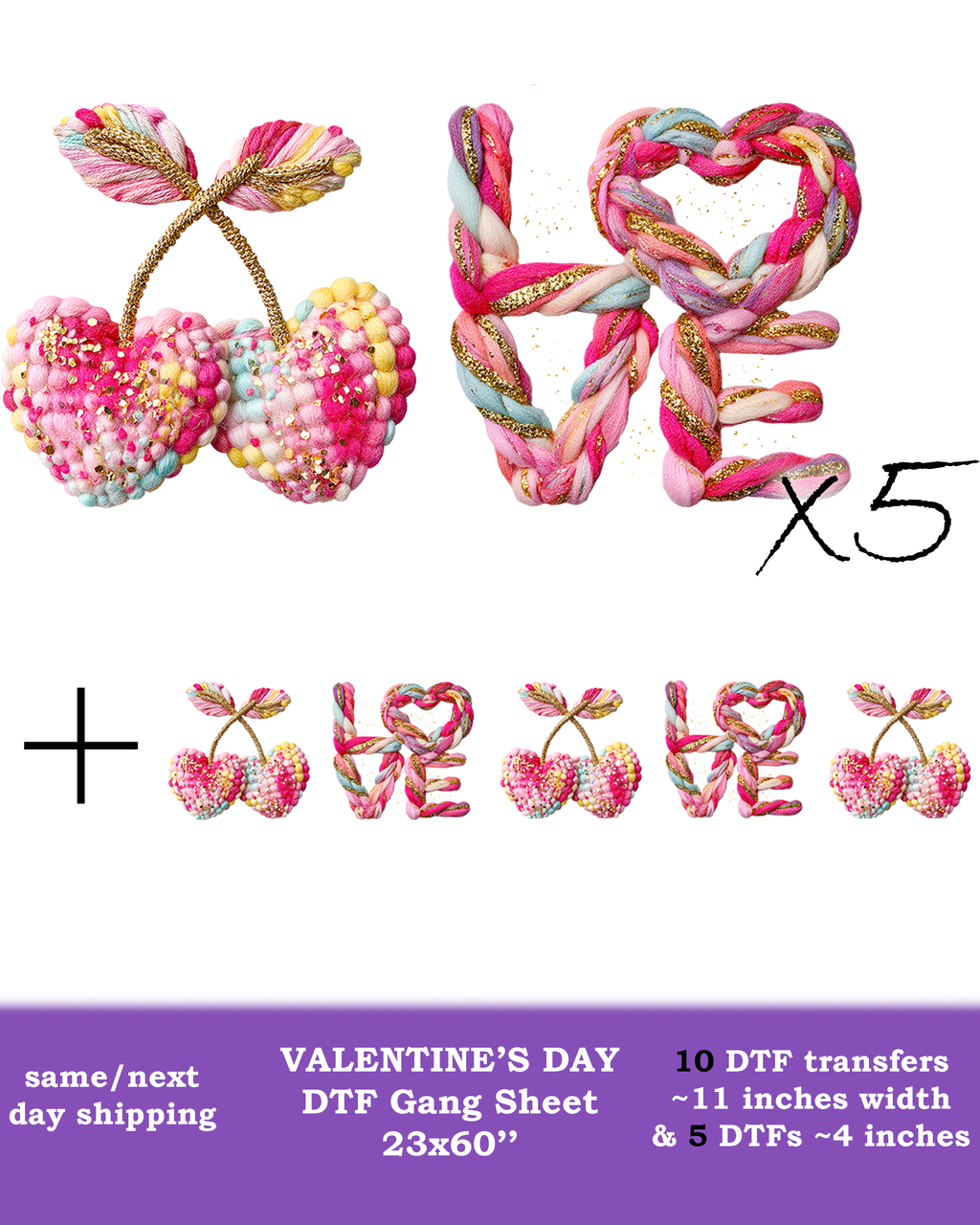Valentine's Day DTF Gang Sheet