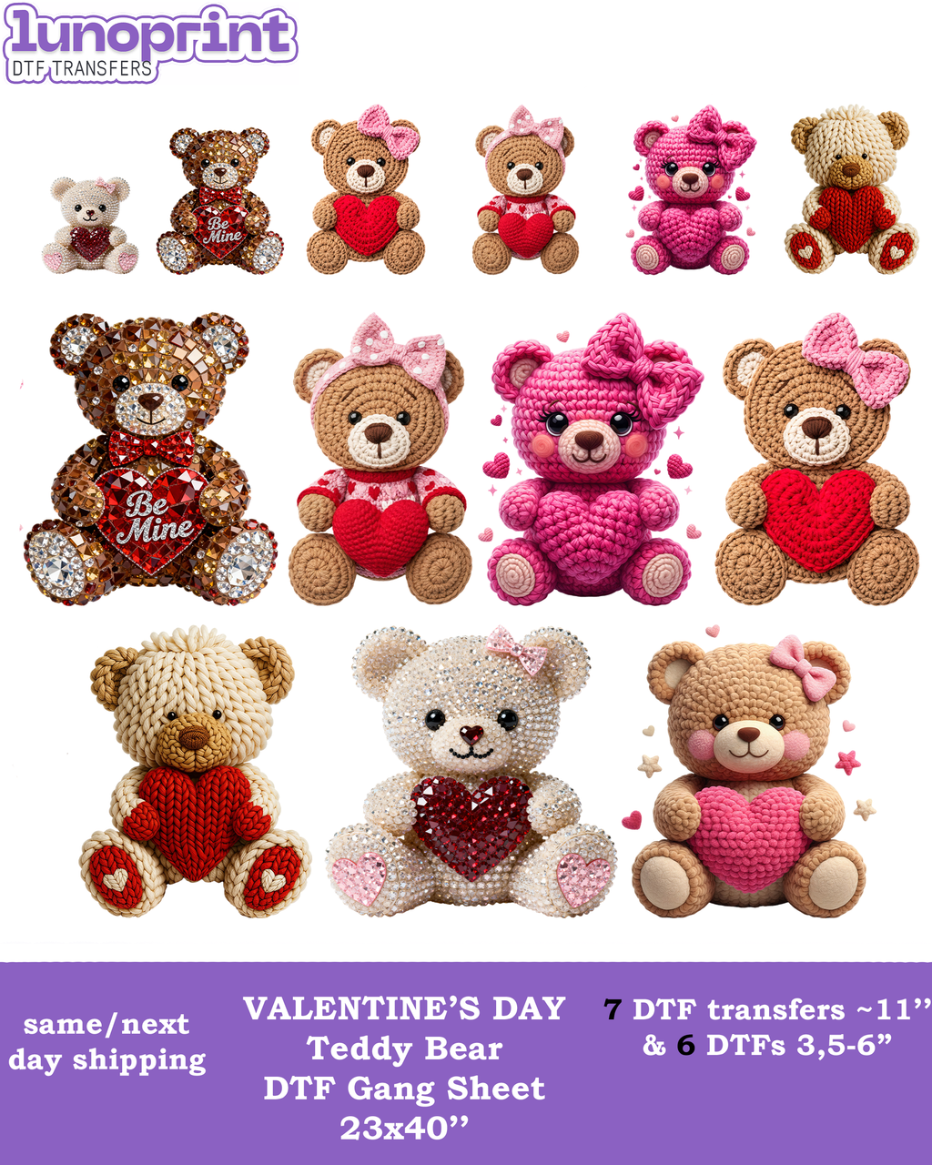 Valentine's Day DTF Gang Sheet