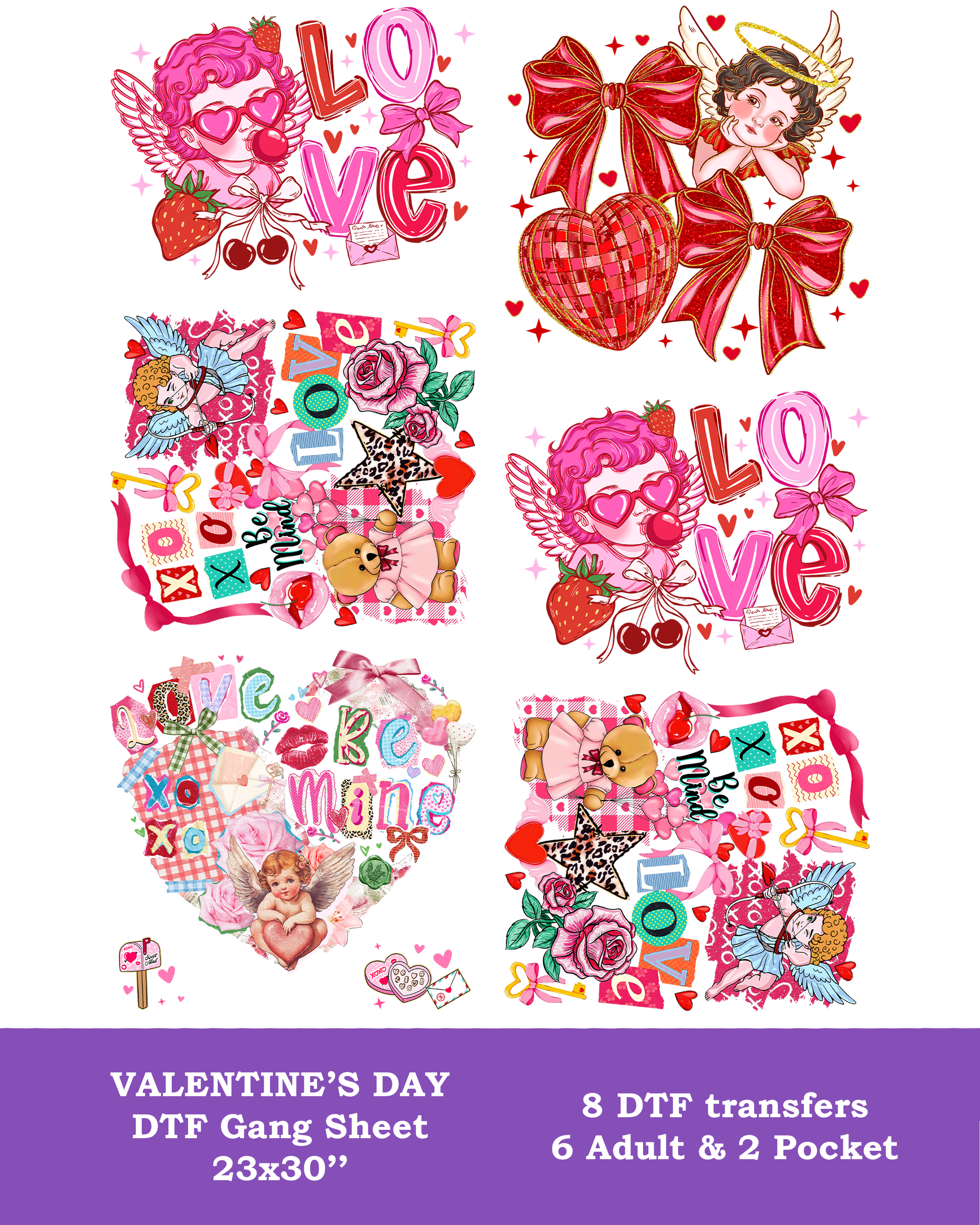 Valentine's Day DTF Gang Sheet