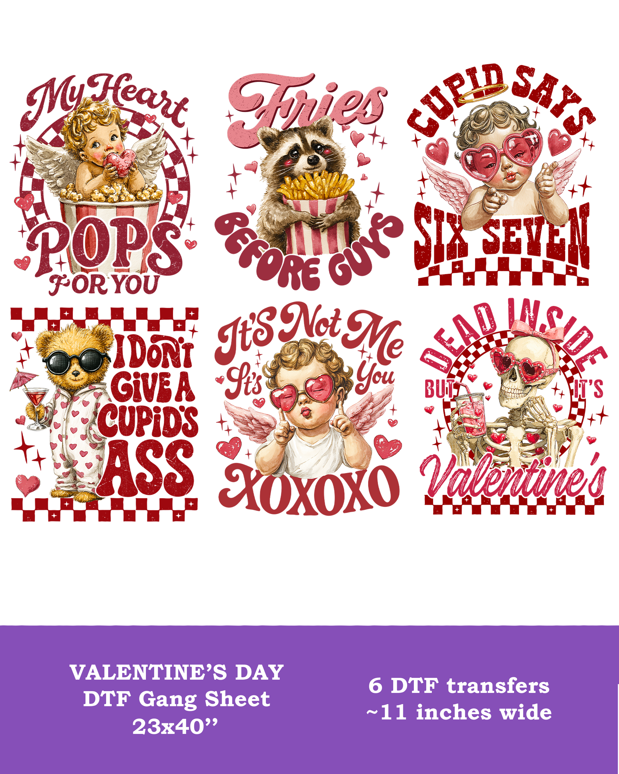 Valentine's Day DTF Gang Sheet