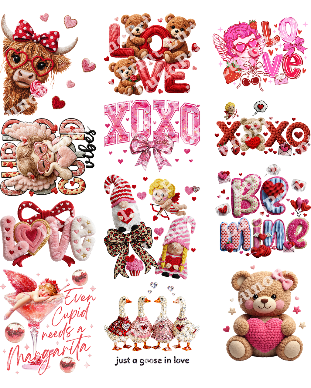 Valentine's Day DTF Gang Sheet