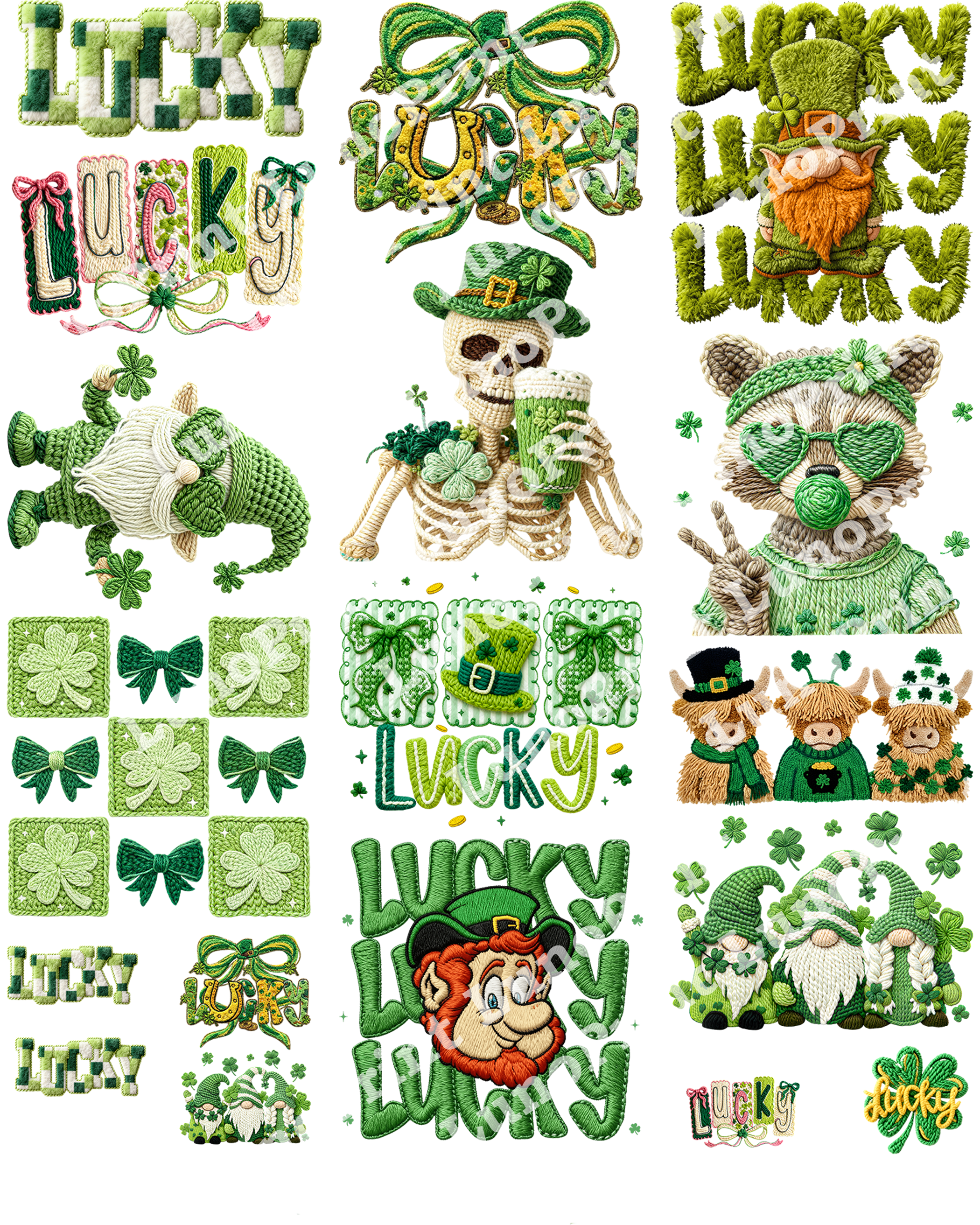 St. Patrick's Day DTF Gang Sheet