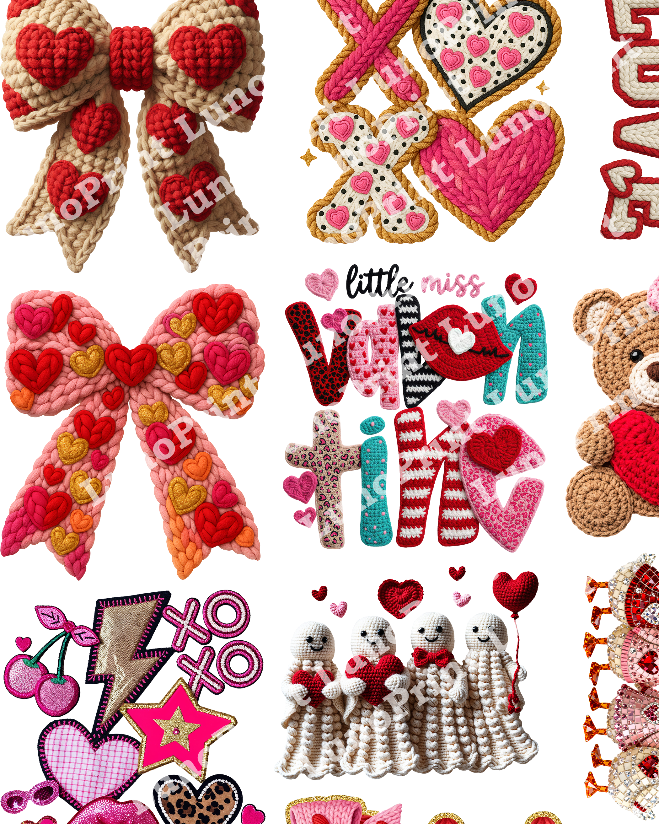 Youth Valentine's Day DTF Gang Sheet