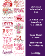 Christian Valentine's Day DTF Gang Sheet