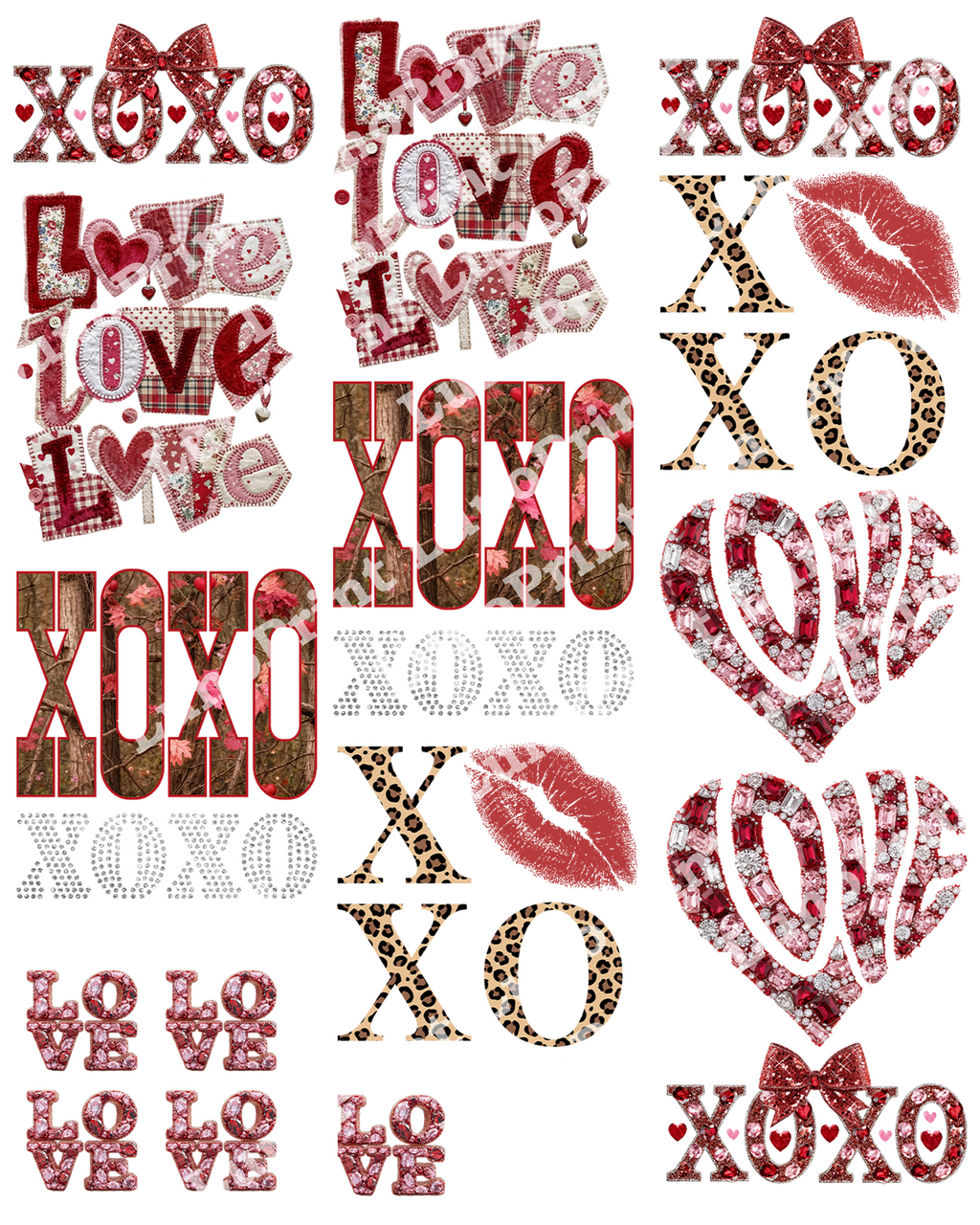 Valentine's Day DTF Gang Sheet