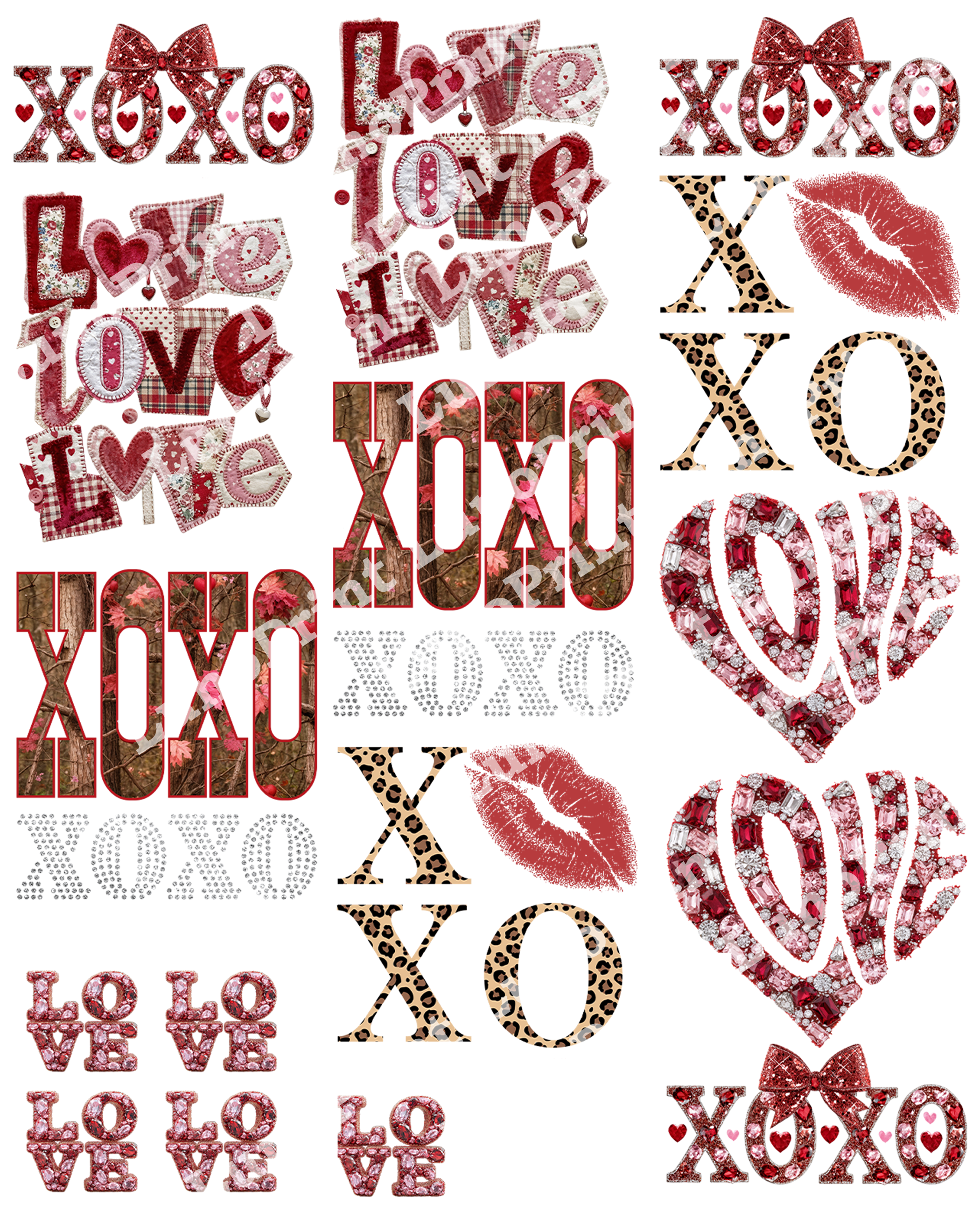 Valentine's Day DTF Gang Sheet