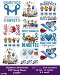 Diabetes Awareness Adult DTF Gang Sheet