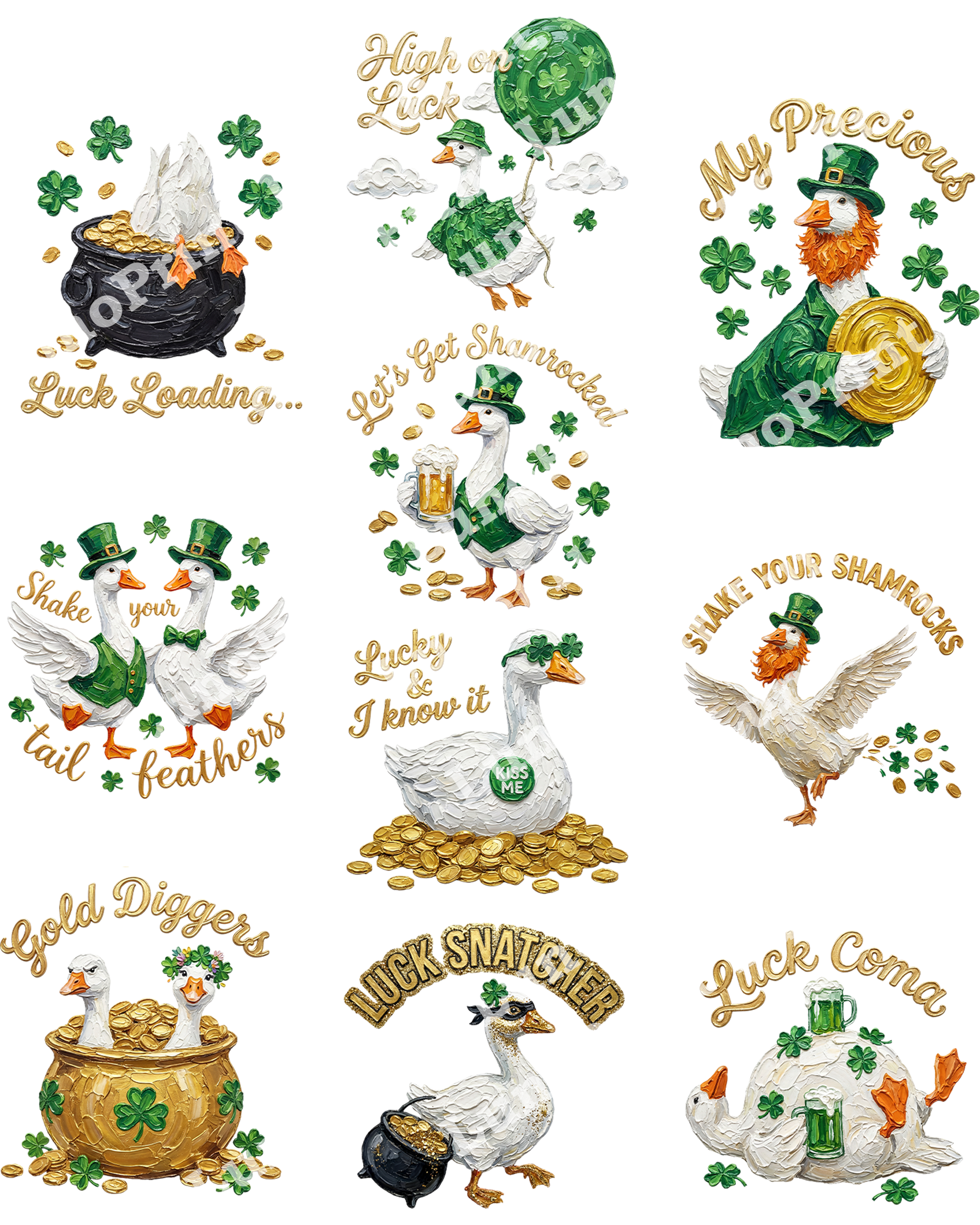 St. Patrick's Day DTF Gang Sheet