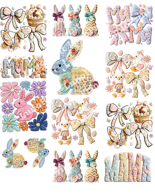 "Fluffy" Easter DTF Gang Sheet