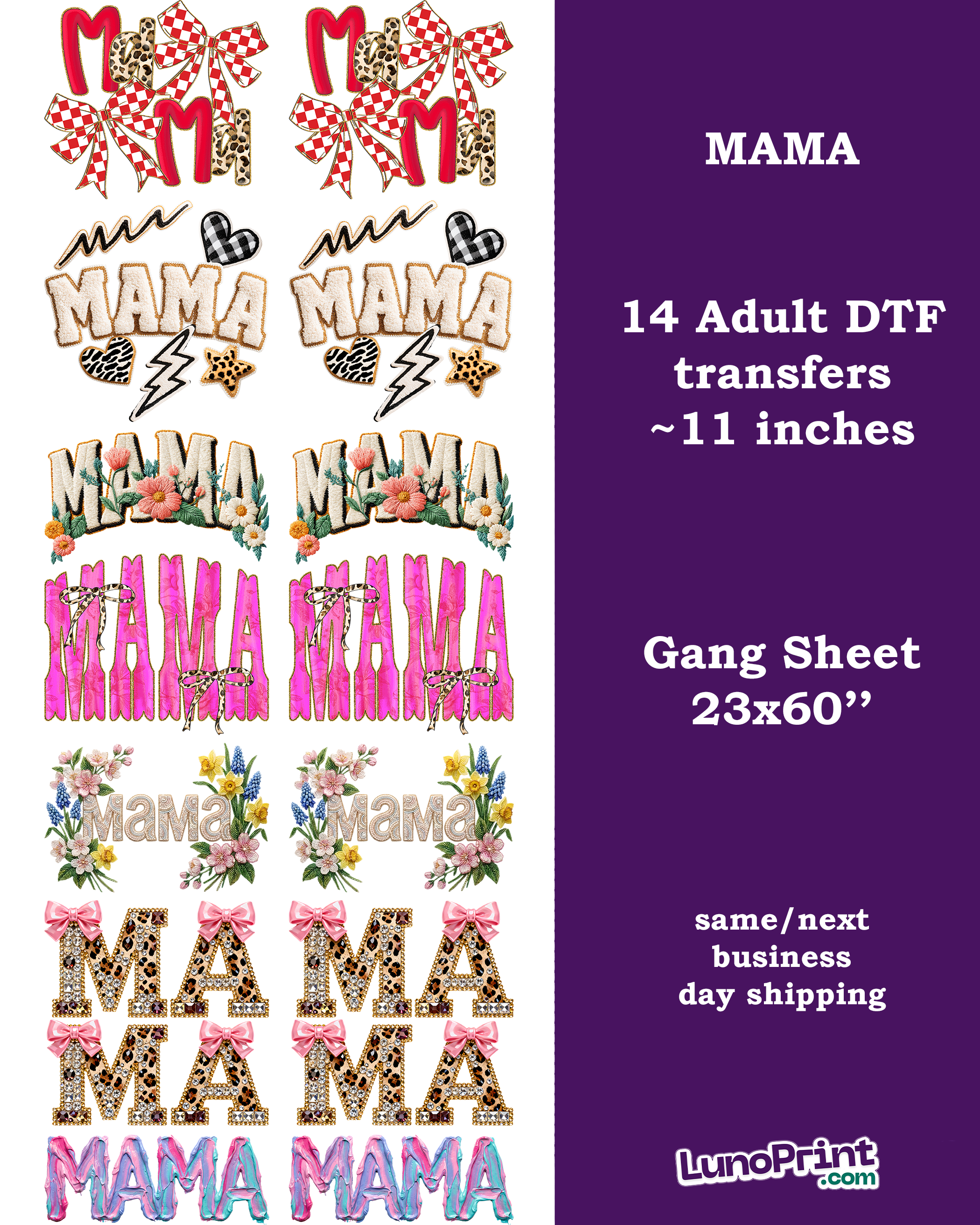 Mama DTF Gang Sheet