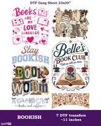 Book lovers DTF Gang Sheet