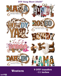 Western DTF Gang Sheet