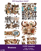Western DTF Gang Sheet