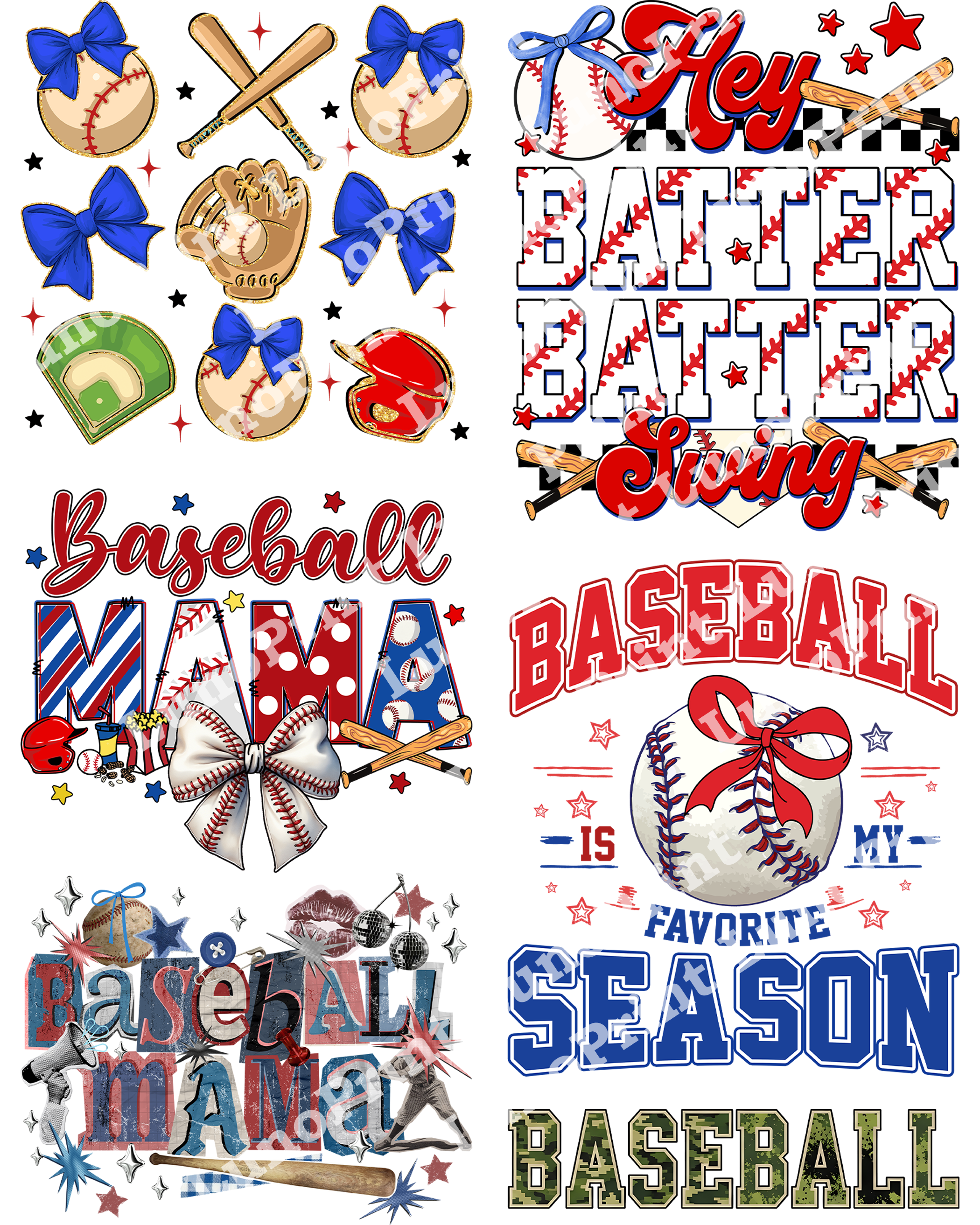 Baseball DTF Gang Sheet